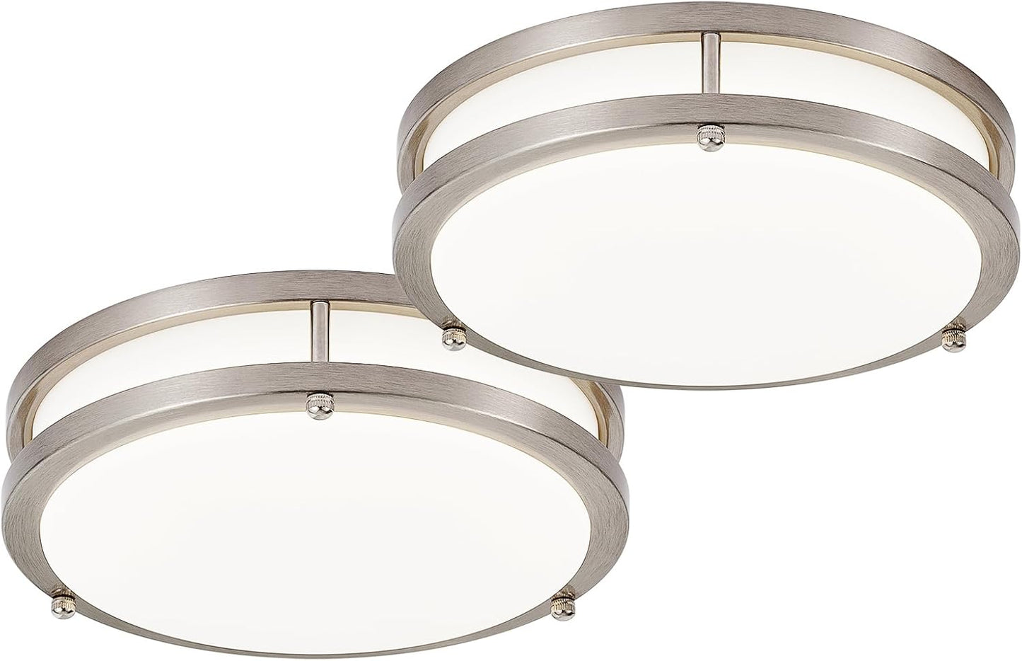 DLLT 65W Dimmable LED Flush Mount Ceiling Light with Remote, 32" Oval Brush Nickel Finish Close to Ceiling Light Fixture for Bedroom/Living Room/Kitchen Lighting, 3CCT Adjustable, Black