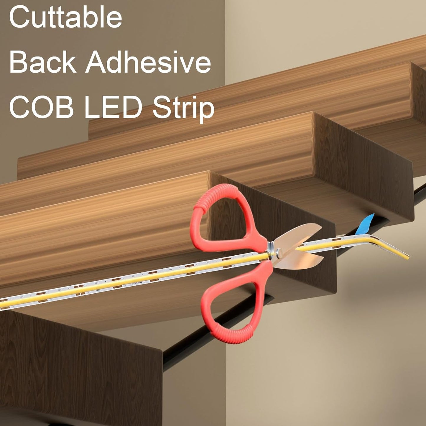 Stair Lights Motion Sensor Indoor, Smart Interior Led Step Lights 16 Stairs 40 Inch Length Cuttable Led Light Strip for Stair Case (3000K Warm White Stairway Lighting Kit)